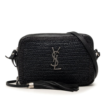 Lou Camera Bag Woven Raffia Small
