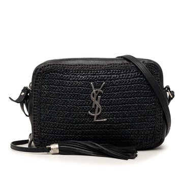 Lou Camera Bag Woven Raffia Small