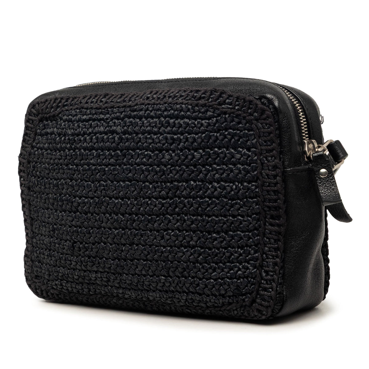 Lou Camera Bag Woven Raffia Small