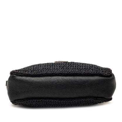 Lou Camera Bag Woven Raffia Small