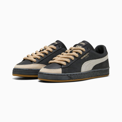Suede Vintage Black Retro Sneakers