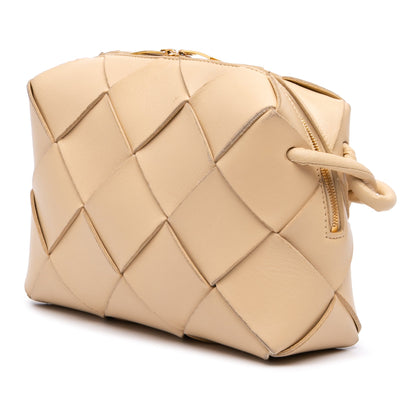 Cassette Camera Crossbody Bag Maxi Intrecciato Leather Small