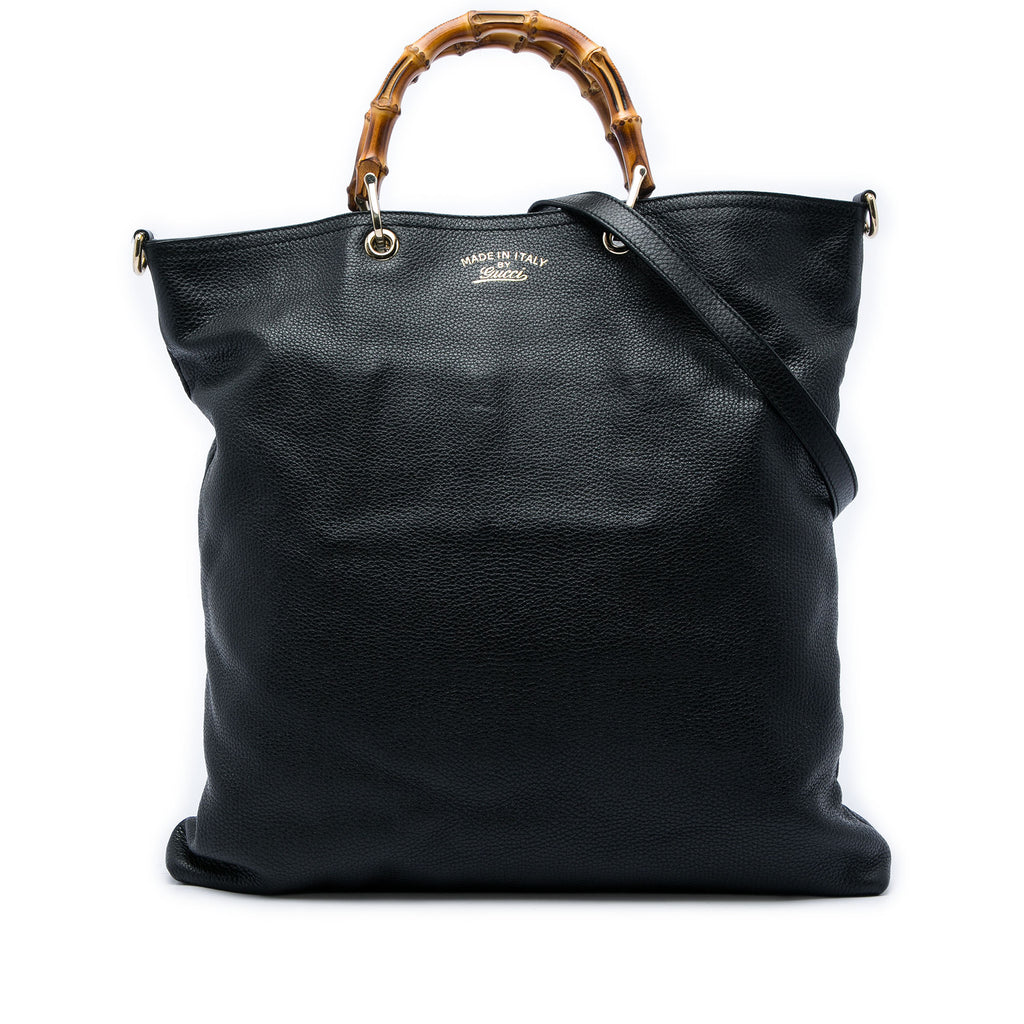 Bamboo Shopper Tote Leather Large