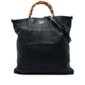 Bamboo Shopper Tote Leather Large