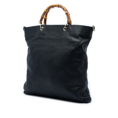 Bamboo Shopper Tote Leather Large