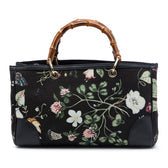 Bamboo Shopper Tote Flora Canvas Medium