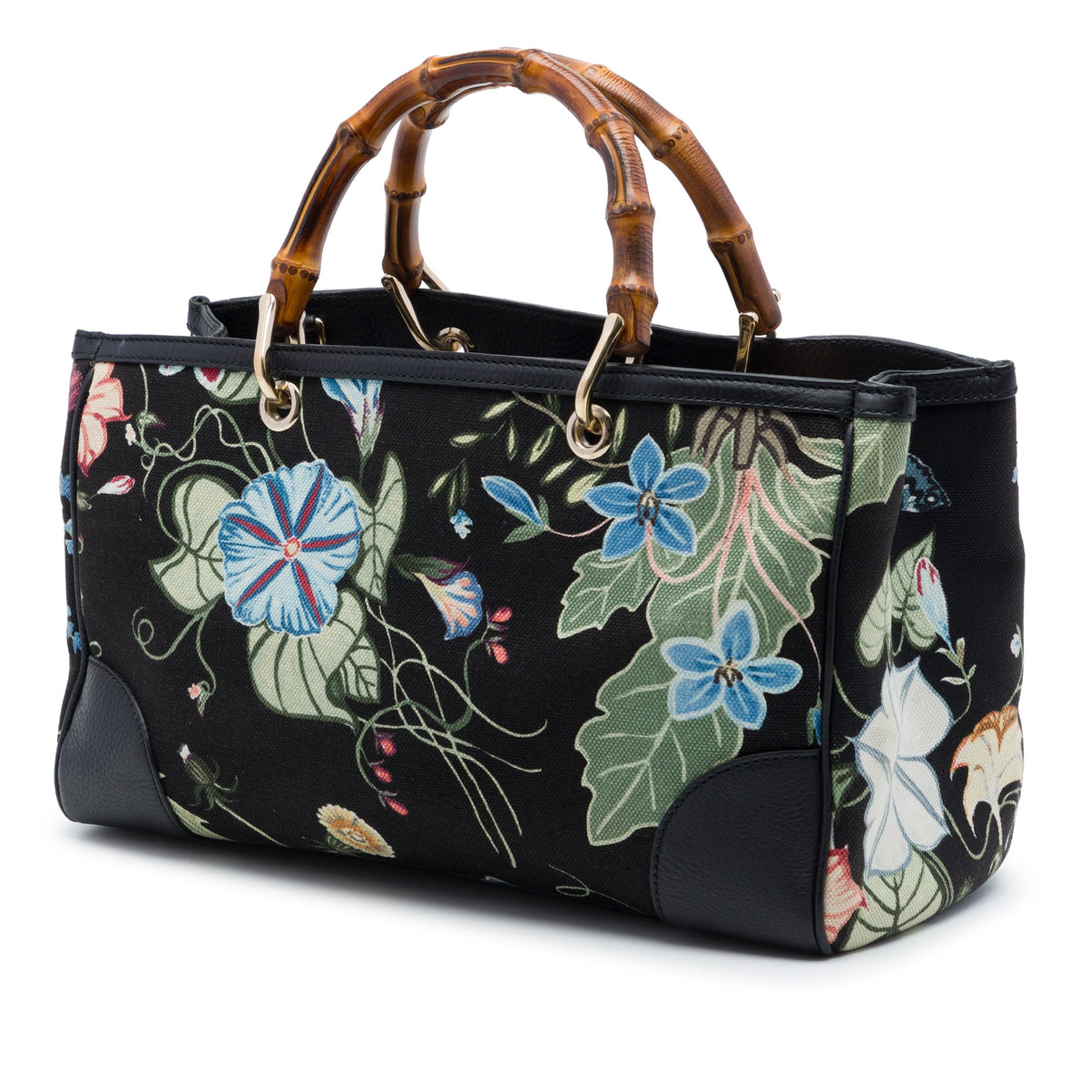 Bamboo Shopper Tote Flora Canvas Medium
