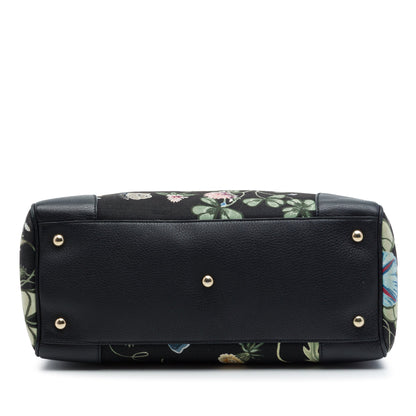 Bamboo Shopper Tote Flora Canvas Medium