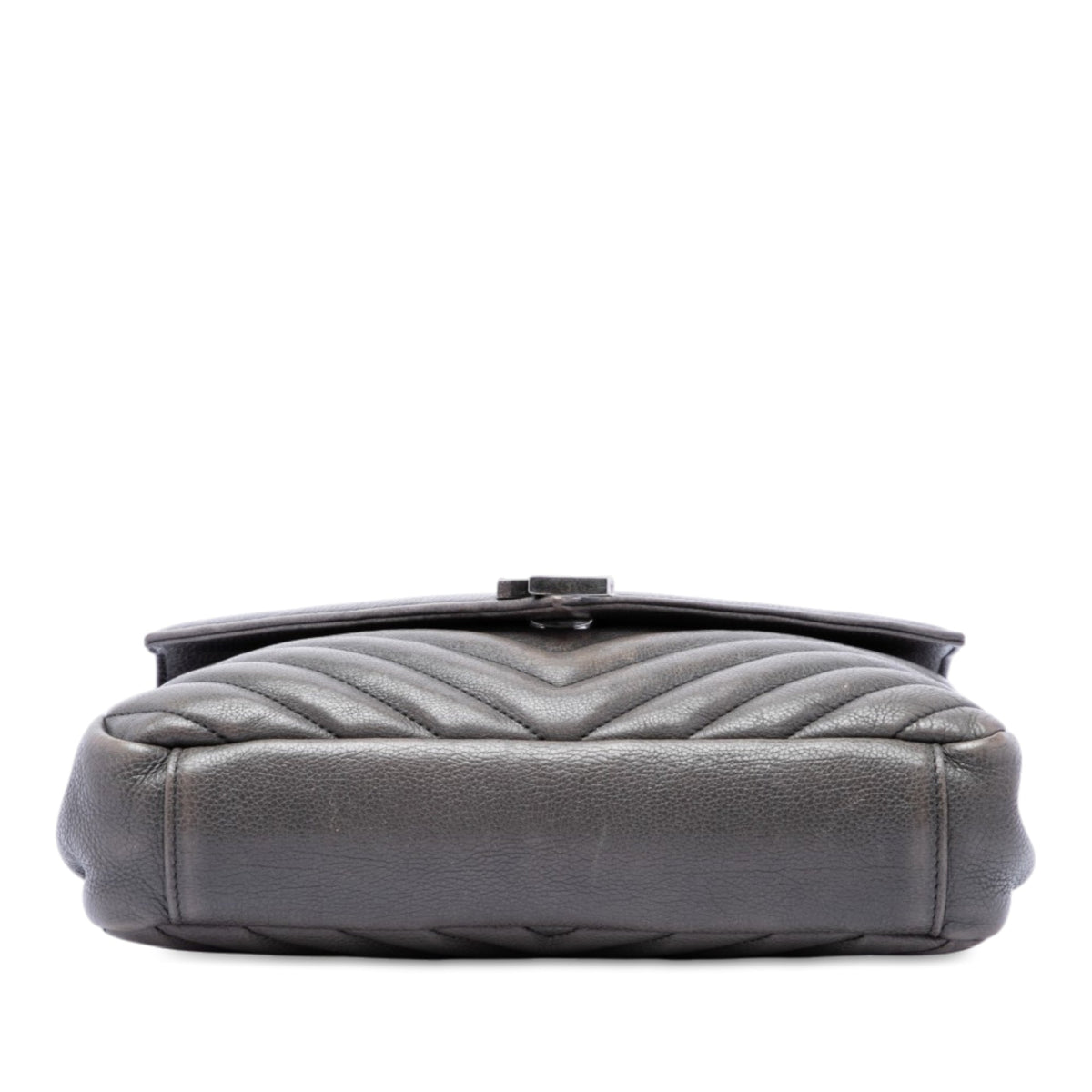 Classic Monogram College Bag Matelasse Chevron Leather Medium