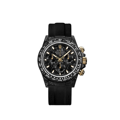 DW Daytona black &amp; gold 40mm oyster carbon