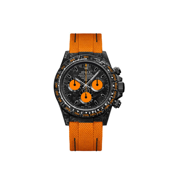 DW Daytona carbon orange edition 40mm oyster black