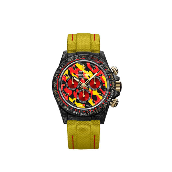 DW Daytona military yellow 40mm oyster black