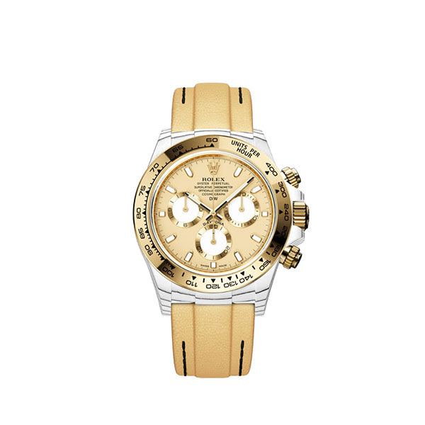 DW Daytona quartz fiber golden essence 40mm oyster black