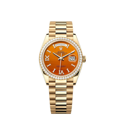 Day-Date 36, 18k Yellow Gold with Diamond-set, 36mm, Ref# 128348rbr-0049