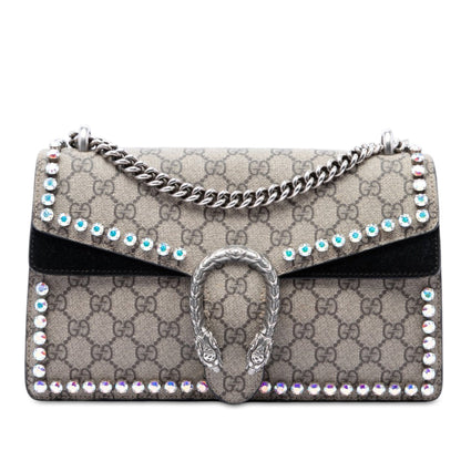 Dionysus Bag Crystal Embellished GG Coated Canvas Small