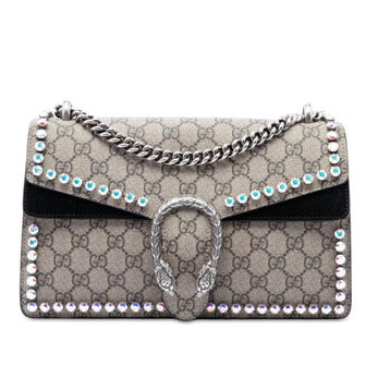 Dionysus Bag Crystal Embellished GG Coated Canvas Small