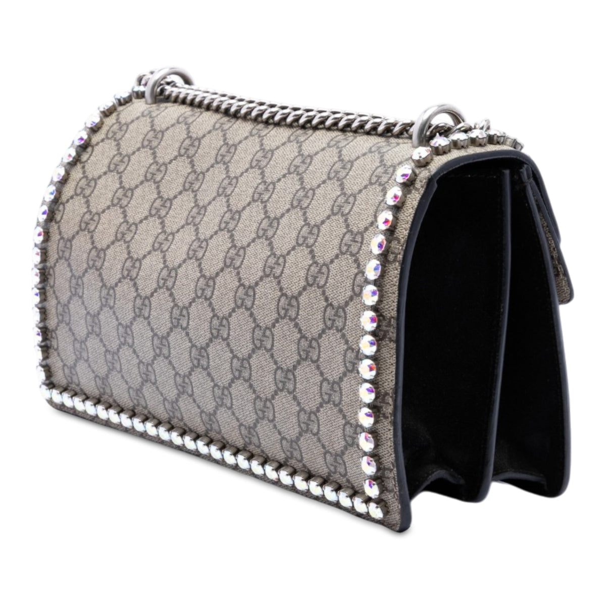 Dionysus Bag Crystal Embellished GG Coated Canvas Small