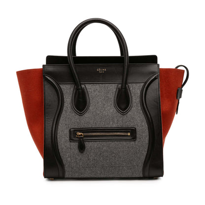 Tricolor Luggage Bag Felt Mini