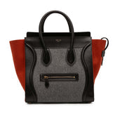 Tricolor Luggage Bag Felt Mini