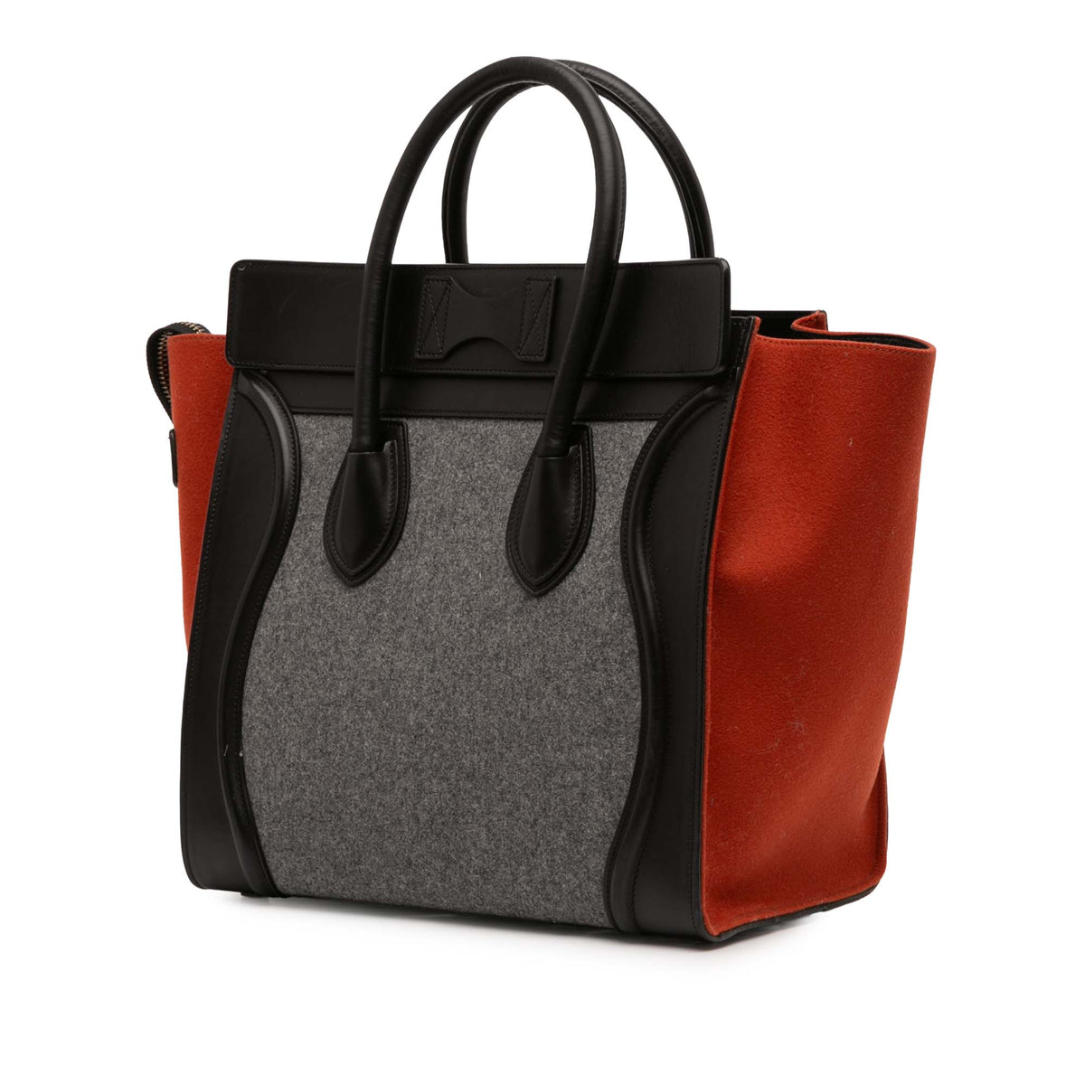 Tricolor Luggage Bag Felt Mini