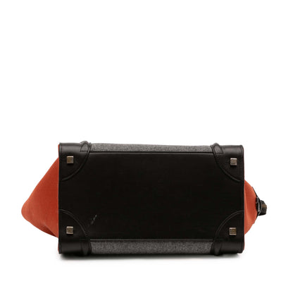 Tricolor Luggage Bag Felt Mini