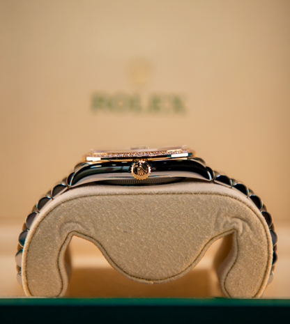 Rolex Datejust 36 mm Olive Green Diamonds 18k Yellow Gold Oyster 126283rbr-0012