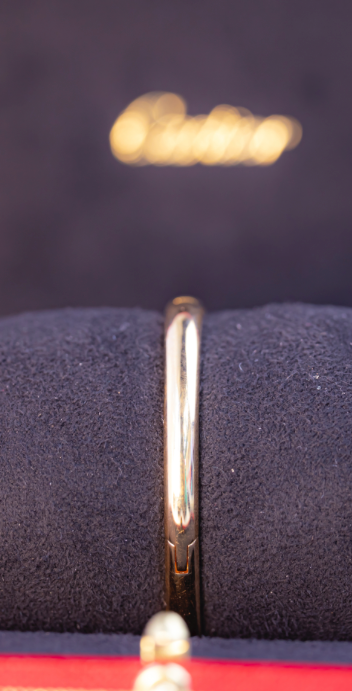 Cartier Baignoire Mini Yellow Gold Silver Dial Bracelet WGBA0044