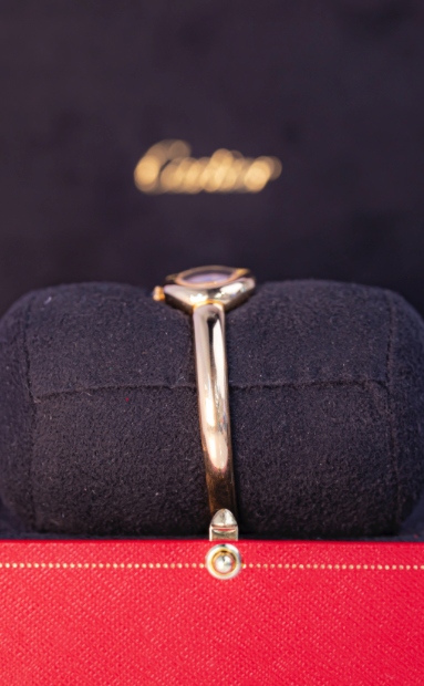 Cartier Baignoire Mini Yellow Gold Silver Dial Bracelet WGBA0044