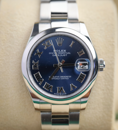 Rolex Datejust 31 mm Oystersteel Bright Blue Oyster 278240-0017