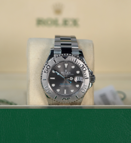 Rolex Yacht-Master 37 mm Slate Oystersteel Platinum Oyster 268622-0002