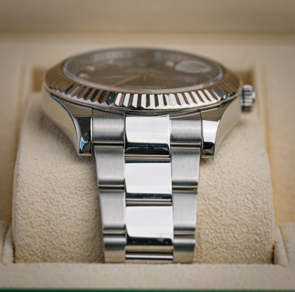 Rolex Datejust 41 mm Slate Diamond Oystersteel White Gold Jubilee 126334-0006