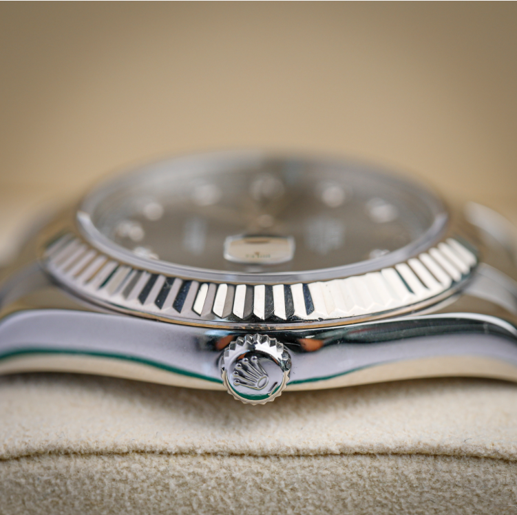 Rolex Datejust 41 mm Slate Diamond Oystersteel White Gold Jubilee 126334-0006