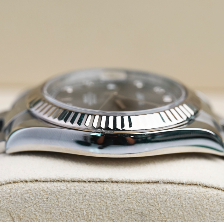 Rolex Datejust 41 mm Slate Diamond Oystersteel White Gold Jubilee 126334-0006