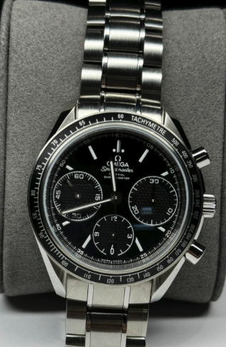 Omega Speedmaster Racing 44.25 mm Stainless Steel Black Dial Bracelet 329.30.44.51.01.001