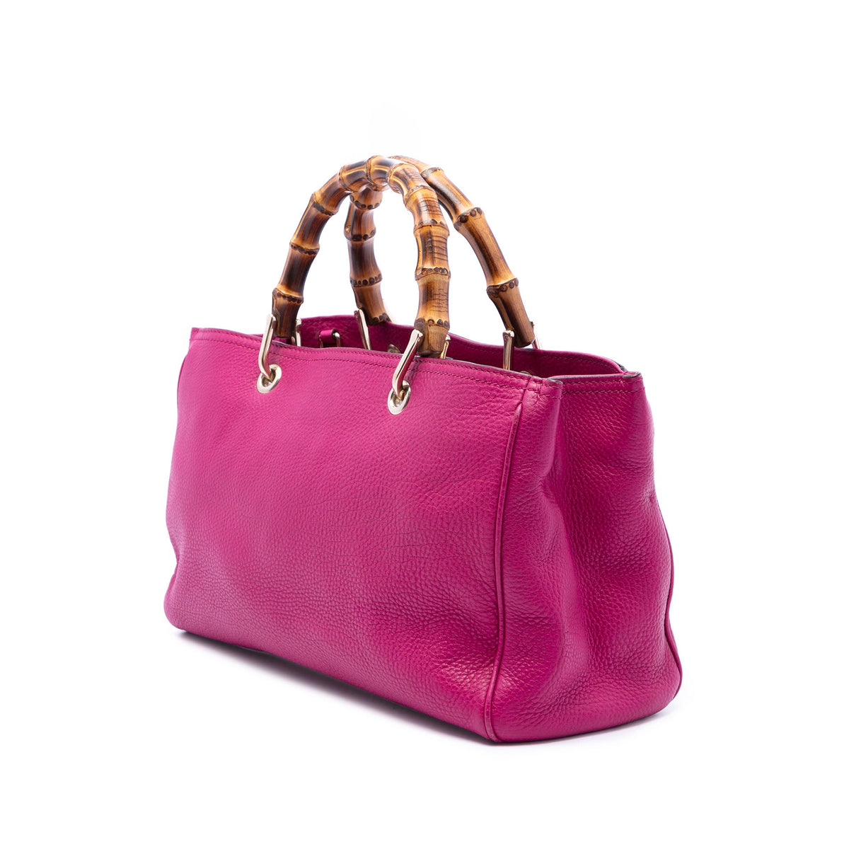 Bamboo Shopper Tote Leather Medium
