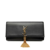 Classic Monogram Tassel Clutch Leather Long