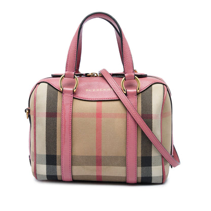 Alchester Convertible Satchel House Check Canvas Small