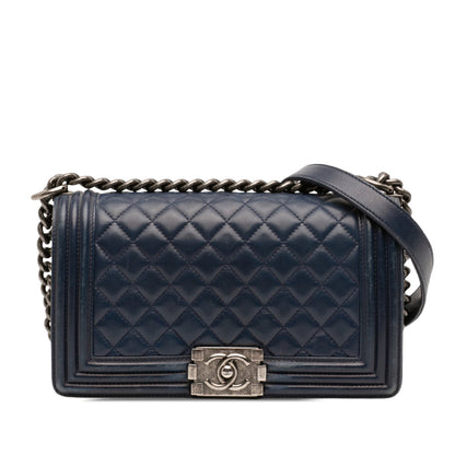 Boy Flap Bag Quilted Lambskin Old Medium