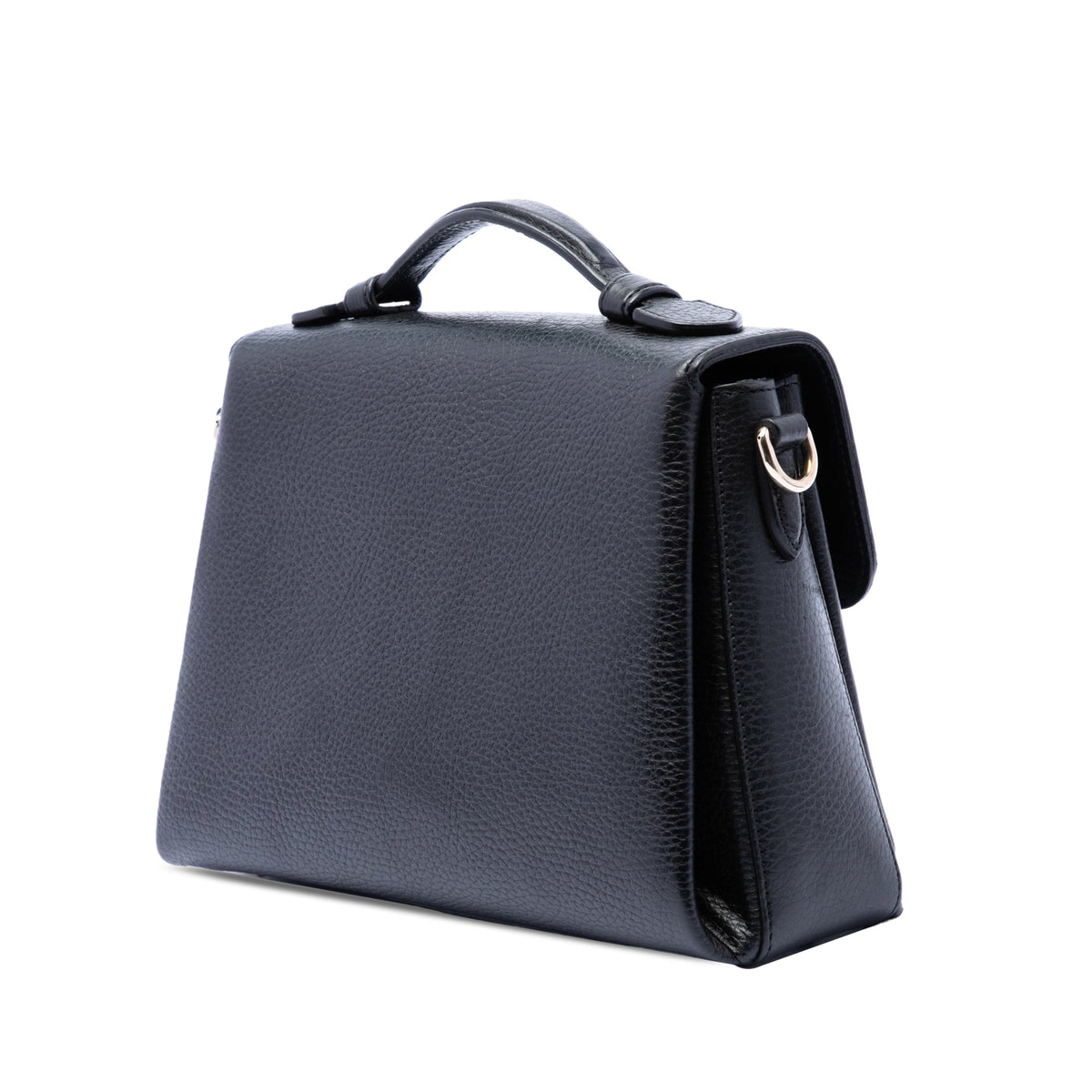 Interlocking Top Handle Bag Leather Medium