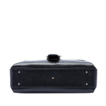 Interlocking Top Handle Bag Leather Medium