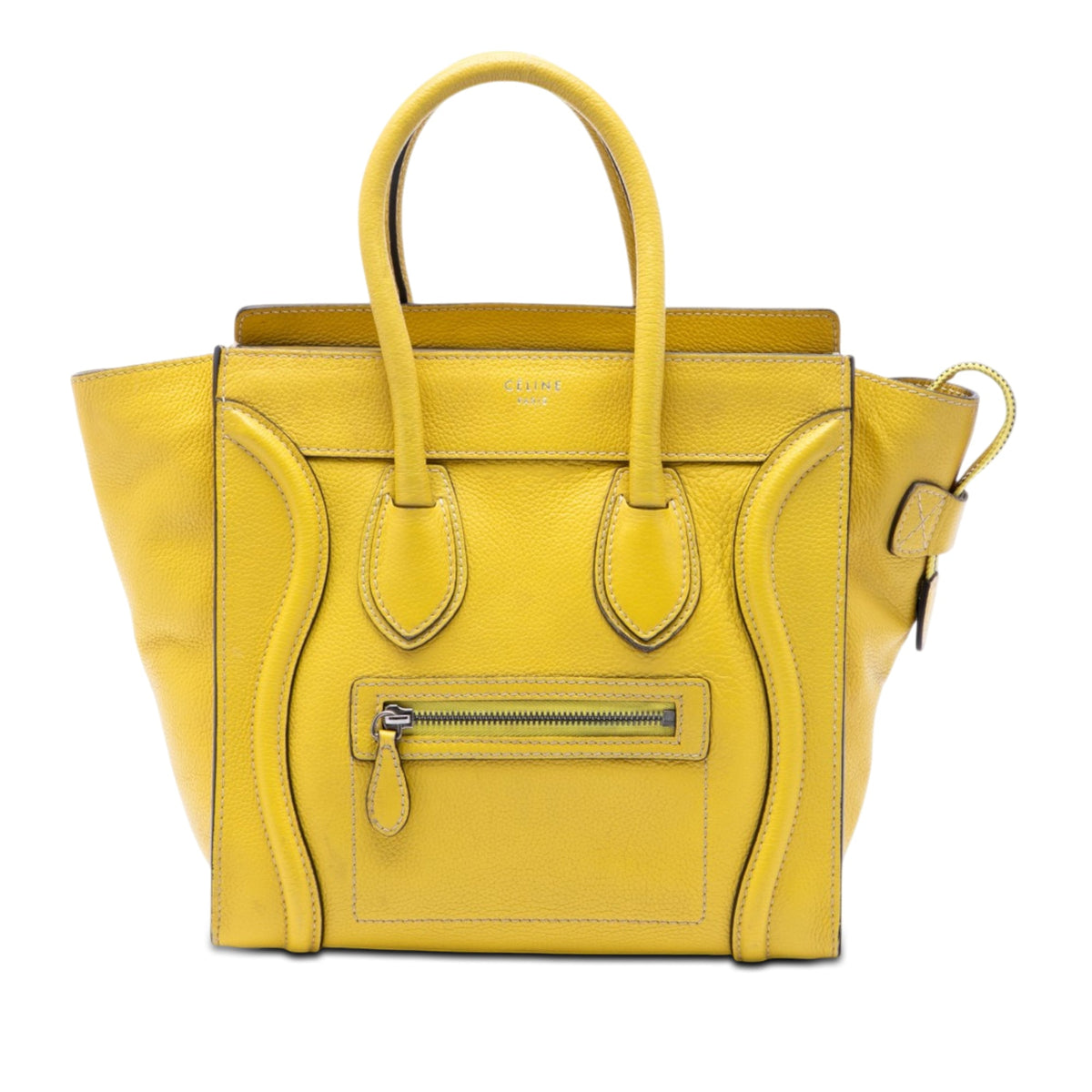 Luggage Bag Grainy Leather Micro