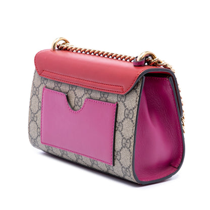 Padlock Shoulder Bag GG Coated Canvas and Leather Small
