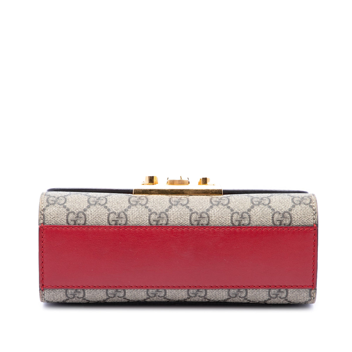 Padlock Shoulder Bag GG Coated Canvas and Leather Small