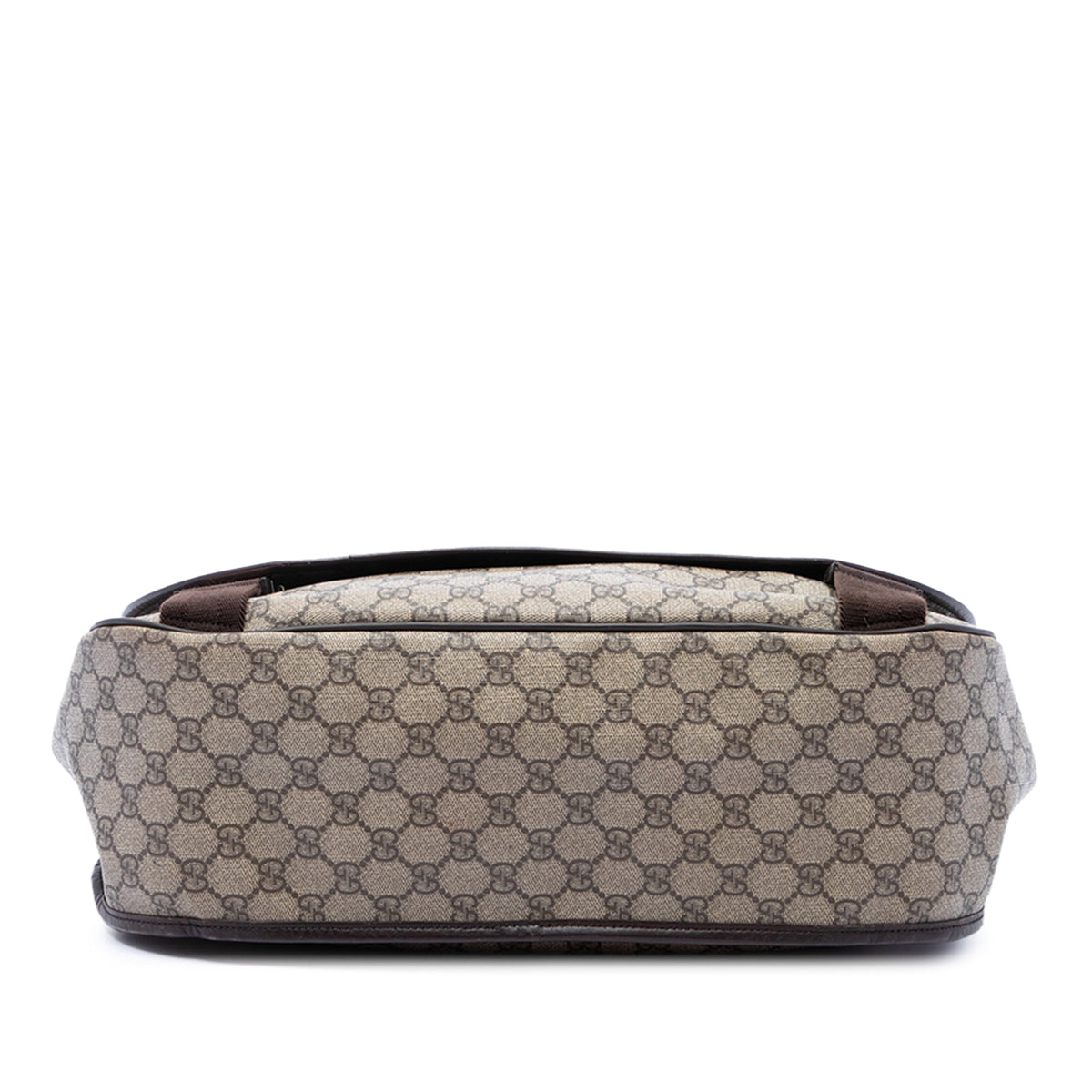 Double Buckle Messenger Bag GG Coated Canvas Large