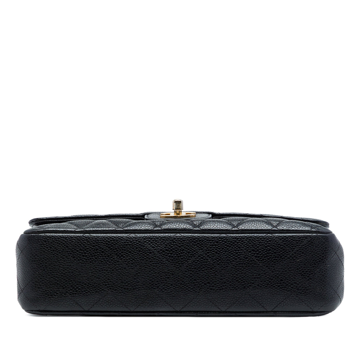 Classic Double Flap Bag Quilted Caviar Medium