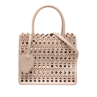 Open Tote Laser Cut Leather Medium