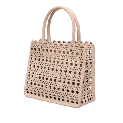 Open Tote Laser Cut Leather Medium