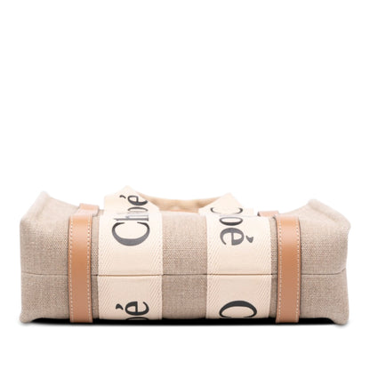 Woody Convertible Tote Canvas with Leather Small