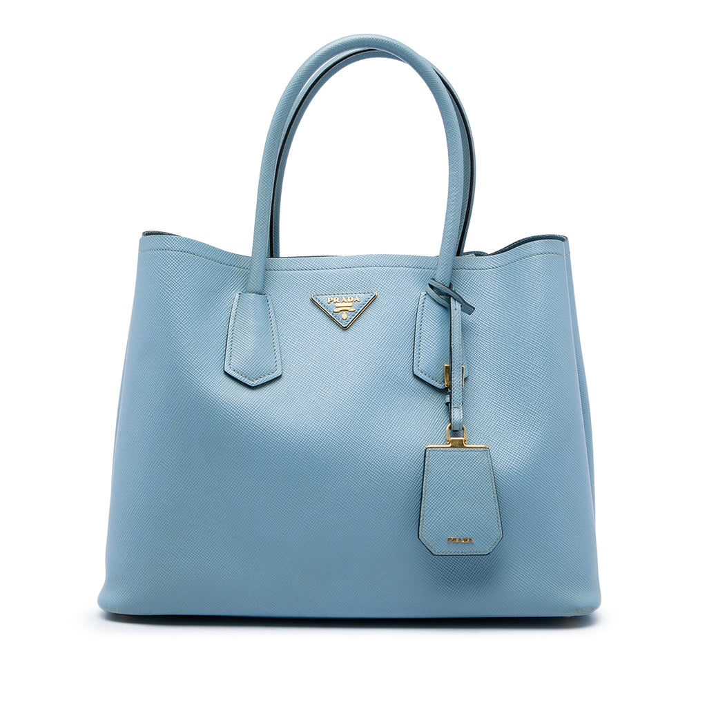 Cuir Double Tote Saffiano Leather Medium