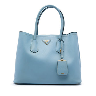 Cuir Double Tote Saffiano Leather Medium
